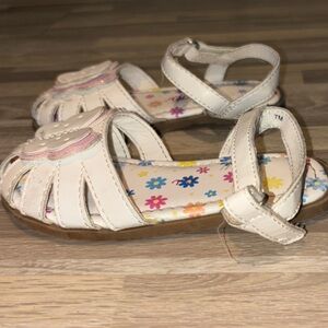 Jellypop Cream Floral Kids Dress Shoes